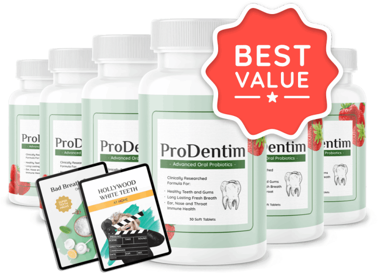 ProDentim Supplement – 6 Bottles Best Value Pack | Maximum Savings on Oral Probiotic for Teeth & Gum Health | Limited-Time Discount | Buy Now & Save